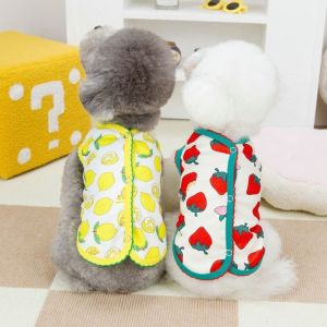 ER52858 Cute Dog Clothes Thin Design Soft Pet Shirt Comfortable Breathable Cat Vest Puppy