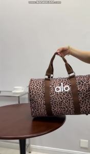 Fashion Leopard Pattern Travel Duffle Bag Lightweight Portable Fabric Handbag Dual Use Hand Carry Single Shoulder Sports Bag