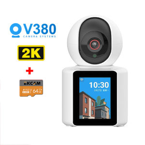 กล้องวงจรปิดอัจฉริยะ กล้องวงจรปิด มีจอLED ใหญ่ 2.8นิ้ว มีปุ่มโทรออก โทรวีดีโอกับมือถือได้ กล้องวงจรปิด wifi แม้แต่ผู้สูงอายุที่ไม่รู้หนังสือก็สามารถใช้ได้