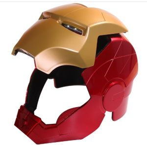 ✅Ready Stock✅ 1:1 Adult Iron Man Mk42 Helmet Manual Closure Mask Cosplay Motorcycle Movie Head Led Can Cosplay Costume