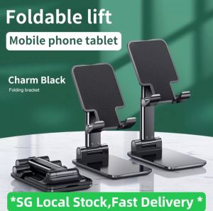 SG Local Stock|Fast Delivery|Portable Folding Tablet Holder for iPad Stand Holder Phone Mini Adjustable Soporte Tablet Holder Stand for ipad iphone