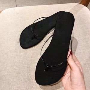Dép kẹp xỏ ngón nữ quai dây mảnh mũi tròn đế bệt họa tiết HOA CÚC bền chắc thời trang vintage - DL099