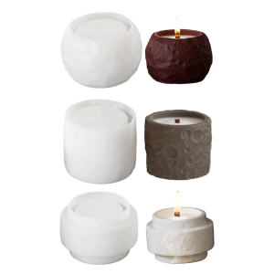 Multiple Size Cylinder Sturdy Silicone Mould Set Portable Accessory for Craft Supplies Making Plaster Crafting