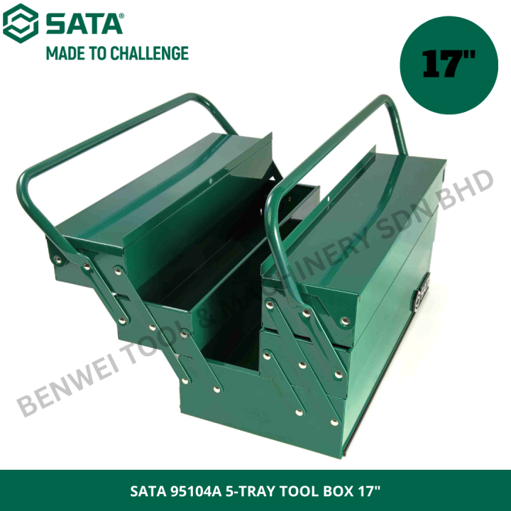 SATA%2095104A%205-TRAY%20TOOL%20BOX%2017"%20/%20METAL%20TOOL%20BOX%20430%20X%20200%20X%20200%20MM%20/%205%20TRAY%20CANTILEVER%20TOOL%20BOX%20-%20Image%203