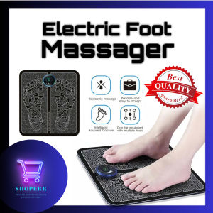 Electric EMS Foot Massage Mini Body Massage Pad Feet Acupuncture Stimulator Massager