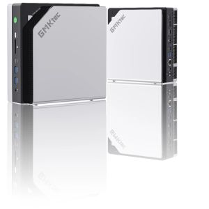 GMKtec EVO-X2 AI Mini PC AMD Ryzen Al Max+ 395 LPDDR5X 8000MHz 128GB PCle 4.0 M.2 2280 SSD 2TB Windows11 Pro 2.5G LAN HDMI2.0 USB4.0*2 WIFI7 BT5.4 Oculink/USB4 Port Desktop Computer Gaming PC