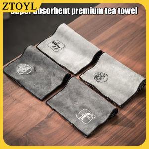 ZTOYL Nước hấp thụ trà Khăn trà vải dày Bàn cà phê vải zen teaware Khăn Bông Vải Lanh Rag Pad phụ kiện bàn trà