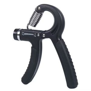 5-Pack Adjustable Hand Grip Strengthener Kit Forearm Finger Strength Trainer Workout Stress Ball Ring Bag