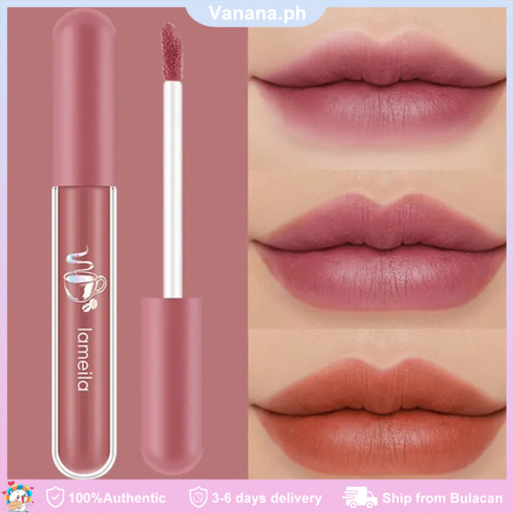 LAMEILA Lip Glaze Long Lasting Liptint Waterproof Velvet Lip Tint Gloss ...