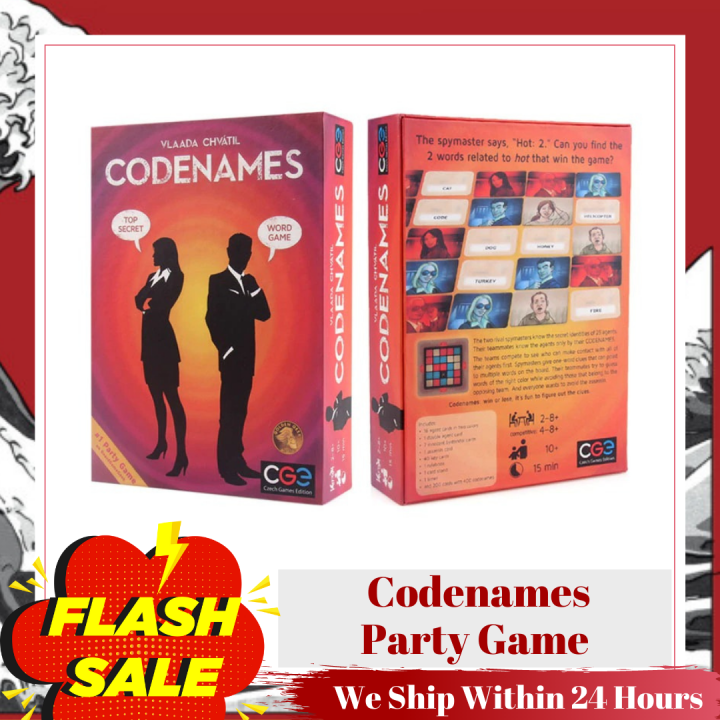🔥 Codenames Top Secret | Fun Party Card Game | 2 - 8 Players | Perfect ...