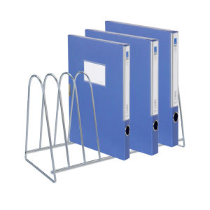 Vinyl Record Storage Holder 10 Slots Metal Display Rack for Vinyl Record Magazine Book Album Multifunction Stylish Triangle Desktop File Newspaper Organizer for Home and Office