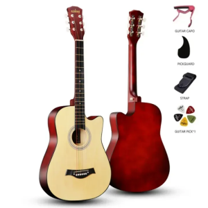 38 Inch Beginners Practice Students Guitar Acoustic Guitar with Accessories