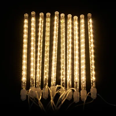 HOMEMORY Christmas Lights LED Meteor Shower Rain Lights 30CM 50CM 8PCS Outdoor Waterproof String Lights