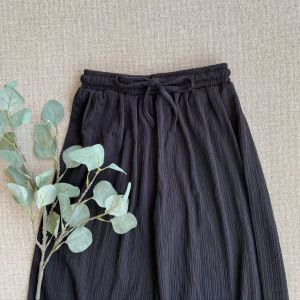 Celana Kulot Fuji Tali Serut Knit Condru Fuji Pants Wanita Panjang Dewasa