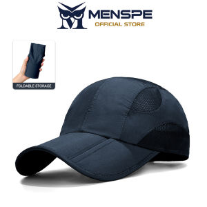 MENSPE หมวกเบสบอลซันแคปหมวกเบสบอลกันแดดหมวกเบสบอลแบบพกพาหมวกเบสบอลฝาครอบขนาดใหญ่หมวกกันแดดป้องกันแสงแดดหมวกป้องกันรังสี UV สำหรับฤดูร้อนการเดินทางกลางแจ้งพับเก็บได้