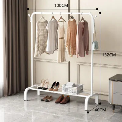 SG HXR Single Clothes Rack Clothes Drying Rack Clothes Hanger Rack clothes rack stand pole portable Hat Shoes Rack indoor