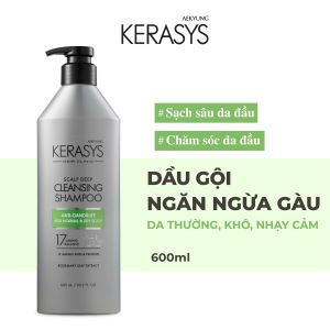 Dầu gội Kerasys Hàn Quốc phục hồi nuôi dưỡng và cân bằng độ ẩm cho tóc yếu hư tổn khô xơ 600ml