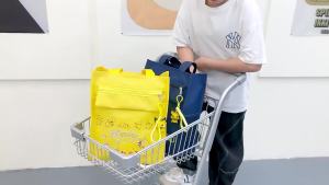 Pikachu Pokemon Student School Handbag Waterproof Oxford Cloth BookH andbag for Teenger Children Kids Shoulder Tote Shopping Bag