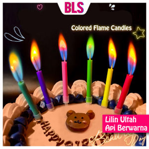 Lilin Dengan Api Berwarna Warni Dekorasi Kue UlangTahun Unik | Color Flame Candles