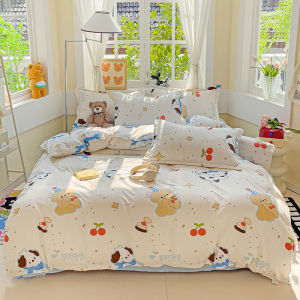 Bedding Set Floral Series Bed Sheet Single/Queen/King Quilt Cover Set Bedroom Decor Thick Mattress Cover Set