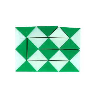 GENENIC Detachable Magic Snake Cube Folding Transformable Cube Magic Snake Ruler Puzzle IQ Brain Teaser Games Multi-color 24 Speed Magic Snake Ruler Kids/Children/Toddler