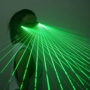 Multi-line Glasses Rave Futuristic Soldier Glasses with LED Light Glowing Wire Space Robot Glasses Cyberpunk Props