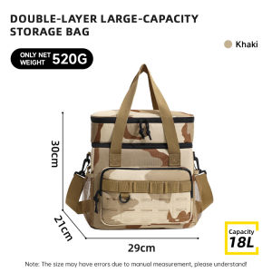 Outdoor insulated bag external insulated ice pack large portable camping travel cooler PVC picnic bag