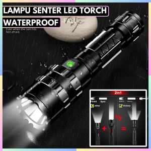 FAST DELIVERY TaffLED Lampu Senter Berburu Jarak Jauh Mini Tahan Lama LED Torch Hunting 6500 Lumens