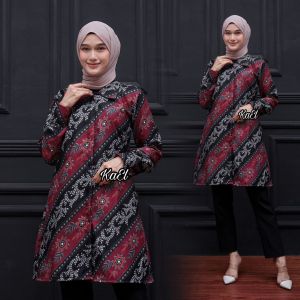Tunik batik|Bayar ditempat (COD)|Atasan wanita|Kemeja batik|Batik kantor|Batik pasangan|Seragam batik|Batik murah|Batik terlaris
