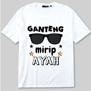 PVJ Kaos Anak Laki Laki Motif Ganteng Mirip Ayah Terkeren