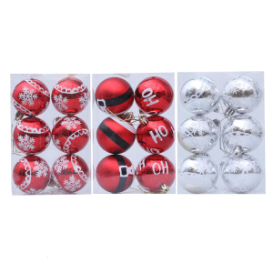 12Pcs Shatterproof Christmas Baubles Ball Hanging Ornament Christmas Tree Decoration For Wreath Mantels Winter Holiday