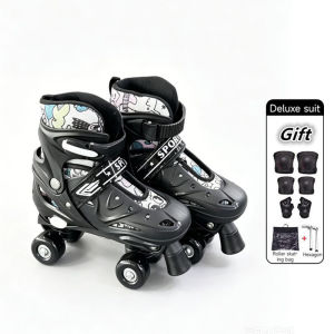 Free Gears New Roller Skates Adjustable Double row Skate Roller 4 wheel Roller skate for kids BFKS