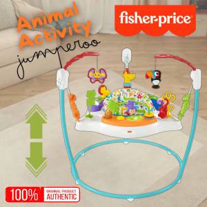 Fisher-Price Animal Activity Jumperoo จั๊มเปอร์เด็ก ของเล่นเสริมพัฒนาการกล้ามเนื้อพร้อมเสียงเพลง