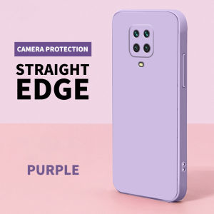 LIANPO เคส Xiaomi Redmi โน๊ต9 Redmi Note 9S Redmi Note 9 Pro เคสโทรศัพท์ Carema ป้องกันแบบตรงขอบสี่เหลี่ยมเคสใส่โทรศัพท์ซิลิโคนนิ่มเคสโทรศัพท์สี่เหลี่ยมเคสสำหรับ Redmi Note 9