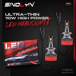 110W 40000LM H4 H7 H1 H11 9003 HB2 Auto LED Headlight Bulbs High Quality For Projector Lens Fog Light 6000K Waterproof Lamp Super Bright For Car Motorcycles Lights Accessories