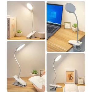 Đèn bàn LED đèn học kẹp bàn để bàn treo giá sách cảm ứng có 3 chế độ sáng bảo vệ mắt tiết kiệm điện chống ánh sáng xanh