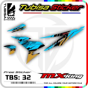 Sticker Striping Variasi Mx King - Stiker Striping Motor Mx King Desain Racing. TBS.32