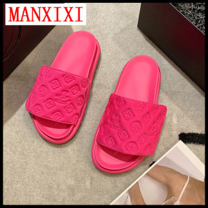 MANXIXI รองเท้าแตะแฟชั่นสตรีรองเท้าแตะส้นเตี้ยน่ารักสวยงาม (ขนาด35-40)