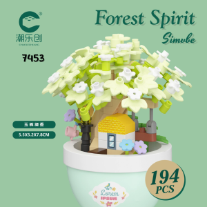 CLC Forest Spirit Building Blocks Flower Tree Nano Bricks Plant Decoration Cute Assemble Toy DIY Kid