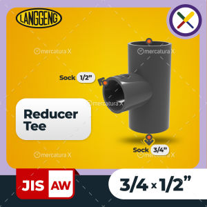 Langgeng Reducer Tee JIS-AW 3/4x1/2" - Fitting PVC