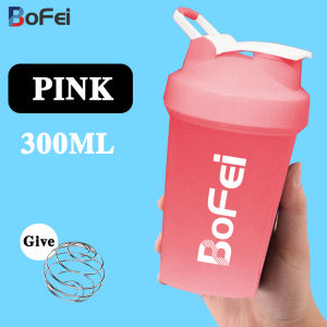 Bofei Shaker Bottles 400ML Portable Drink Cup Outdoor Sports Water Bottle With Handle 4 Color