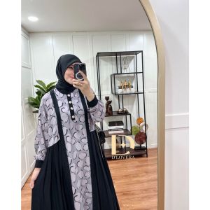 Gamis Casual KAILA Dress by Dlovera -  Umroh Lebaran 100% Realpic