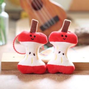 YAFEN 1Pc Cute Small Bones Plush Toy Cartoon Pendant Soft Stuffed Doll Keychain Car Key Ring Backpack Bag Decor