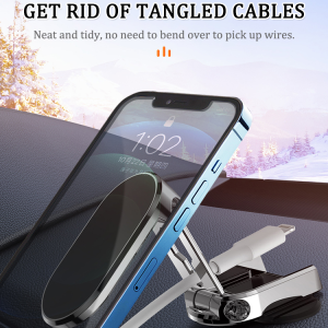 Car Navigation Mount Flexible and Versatile Sufficient Magnetism Car Swivel Cell Phone Holder