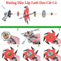 Lưỡi rẫy cỏ an toàn, lưỡi cắt cỏ tận gốc 6 cánh - Dụng cụ làm vườn chuyên nghiệp giúp loại bỏ cỏ tận gốc. 