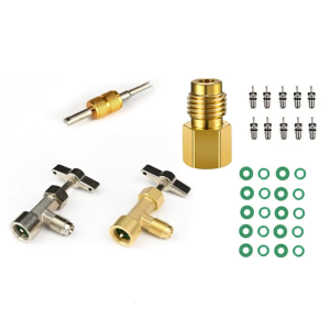 Bền điều hòa không khí xe hơi R134a chất tải lạnh cho máy điều hòa pha chế Van vòi tự xuyên có thể Van vòi cái mở nắp chai Bộ chuyển đổi