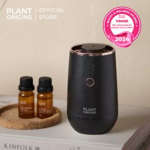 Plant Origins Aromatherapy Portable Nebulizing Diffuser (Smoky Black) (1unit)