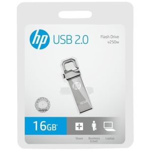 HP USB Flash Drive v250w 16GB/32GB - Flashdisk Portabel USB 2.0/USB 3.1 Warna Silver