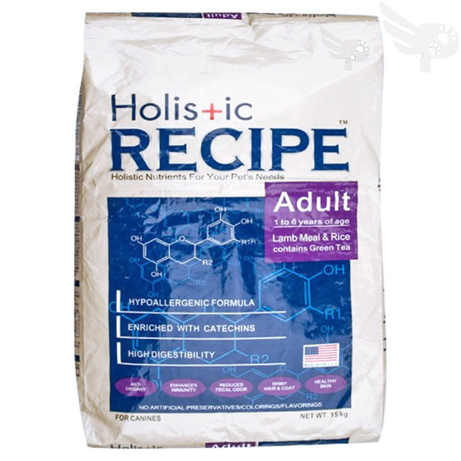 Holistic Recipe Adult 15KG Dry Dog Food 15 KG Lamb Meal and