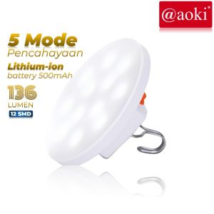 AOKI AK-235 Lampu LED Magnet Dinding Bisa digantung Serbaguna Rechargable USB Warna Aestheticmulti warna tahan lama terang